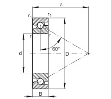 FAG Axial-Schrägkugellager - BSB050100-T