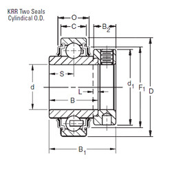 المحامل 1108KRR Timken