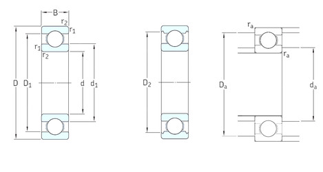 المحامل 619/8 SKF