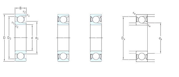 المحامل 210-2Z SKF