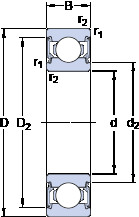 المحامل 6003-2RSLTN9/HC5C3WT SKF