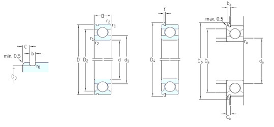 المحامل 6011N SKF