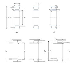 المحامل NCF1868V SKF