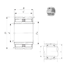 المحامل GTRI 325230 IKO