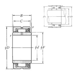 المحامل NA4910L NTN