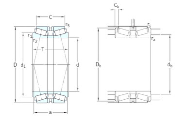 المحامل 32044T165X/DB11C170 SKF