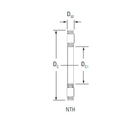 المحامل NTH-3258 Timken