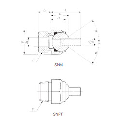 المحامل SNPT 1/4-40 IKO