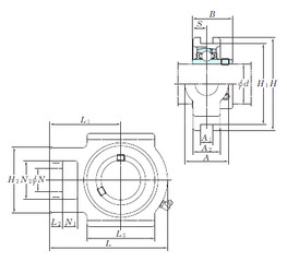 المحامل UCTX14 KOYO