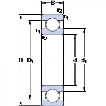 المحامل 16018 SKF