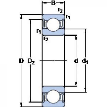 المحامل 6012-2RZ SKF