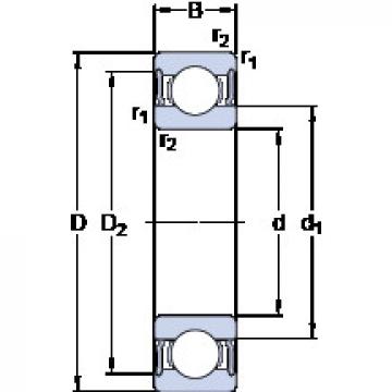 المحامل 61815-2RS1 SKF