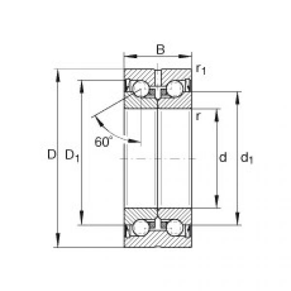 FAG Axial-Schr&auml;gkugellager - ZKLN3062-2Z-XL #1 image