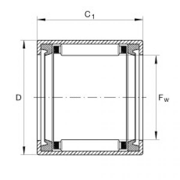 المحامل SCE610-PP INA #1 image