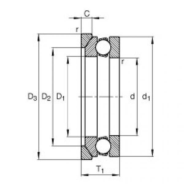 FAG Axial-Rillenkugellager - 53306 + U306 #1 image