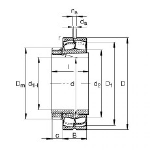 FAG Pendelrollenlager - 22310-E1-XL-K-T41A + H2310 #1 image