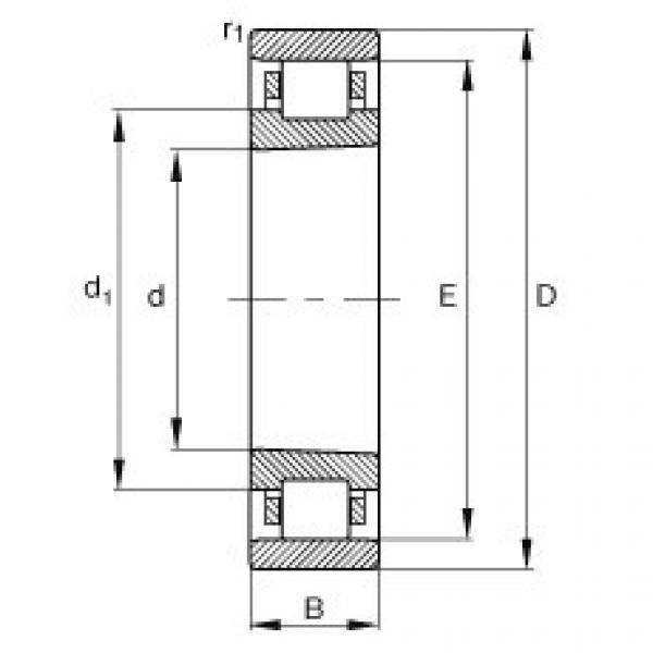 FAG محامل أسطوانية - N1048-K-M1-SP #1 image