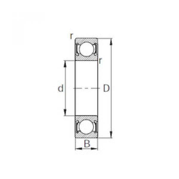 المحامل 1621-2RS CYSD #1 image