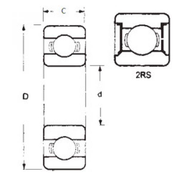 المحامل 1640-2RS FBJ #1 image