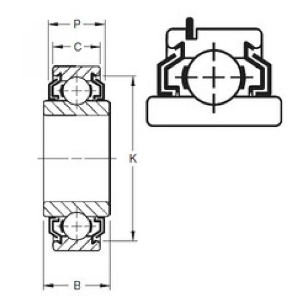 المحامل 205KLLG2 Timken #1 image