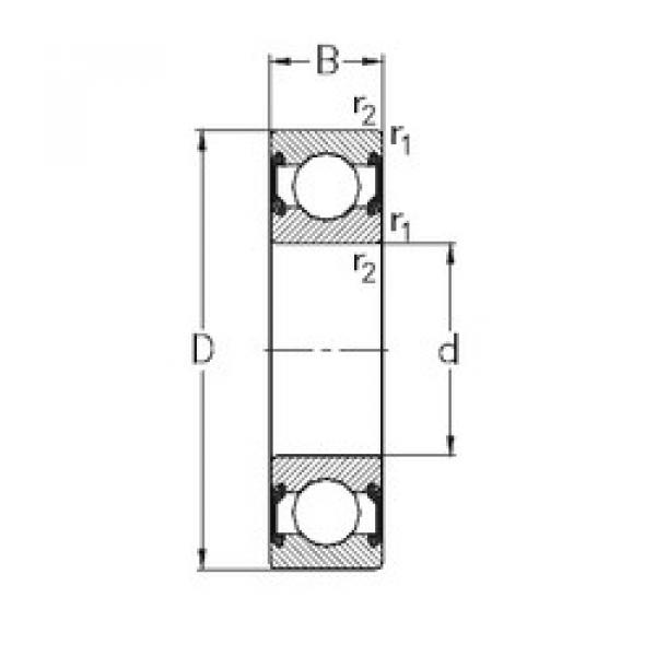 المحامل 6008-2RS2 NKE #1 image