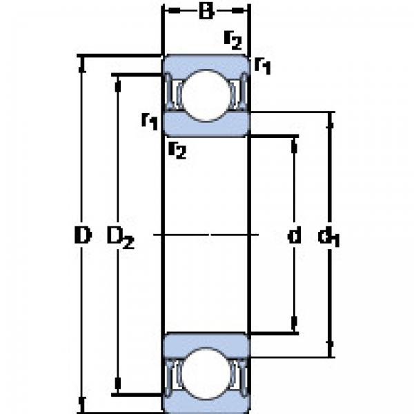 المحامل 6006-2RZTN9/HC5C3WT SKF #1 image