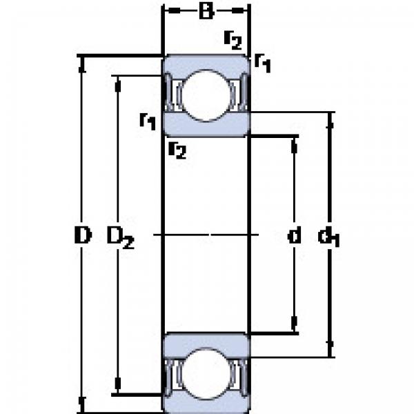 المحامل 6016-2RS1 SKF #1 image