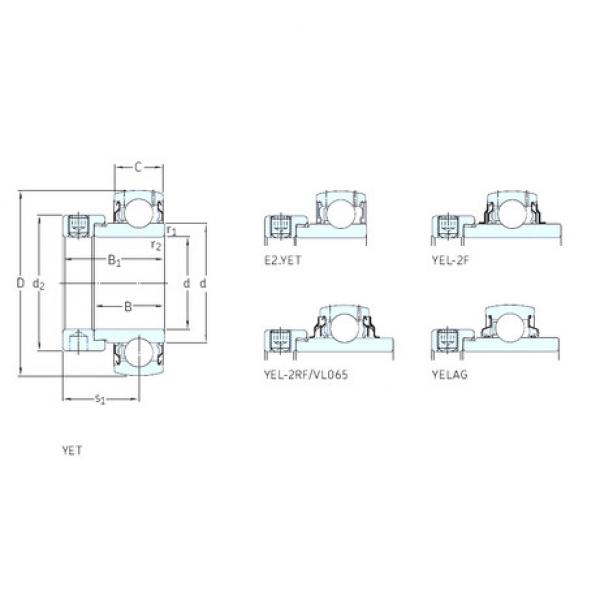 المحامل YEL204-2RF/VL065 SKF #1 image