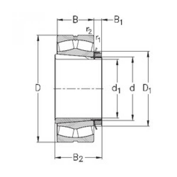 المحامل 23226-K-MB-W33+H2326 NKE #1 image