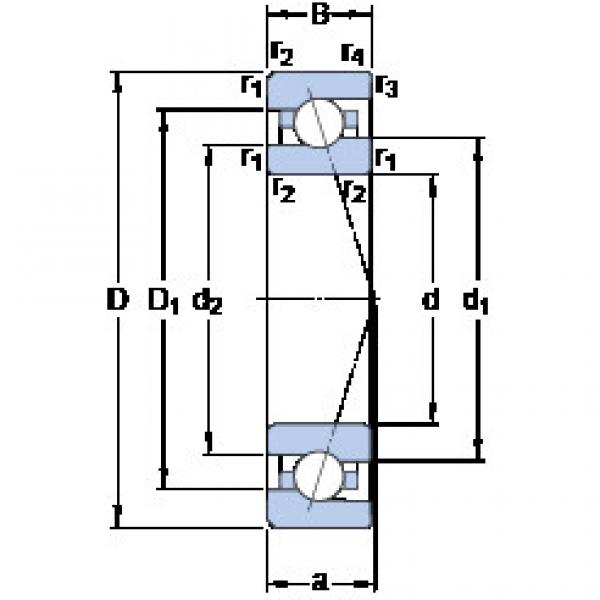 المحامل 7011 CE/HCP4A SKF #1 image