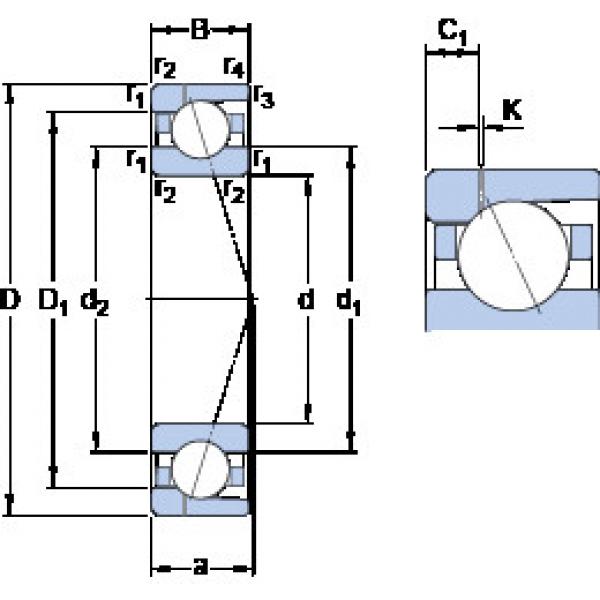 المحامل 7013 CD/HCP4AH1 SKF #1 image