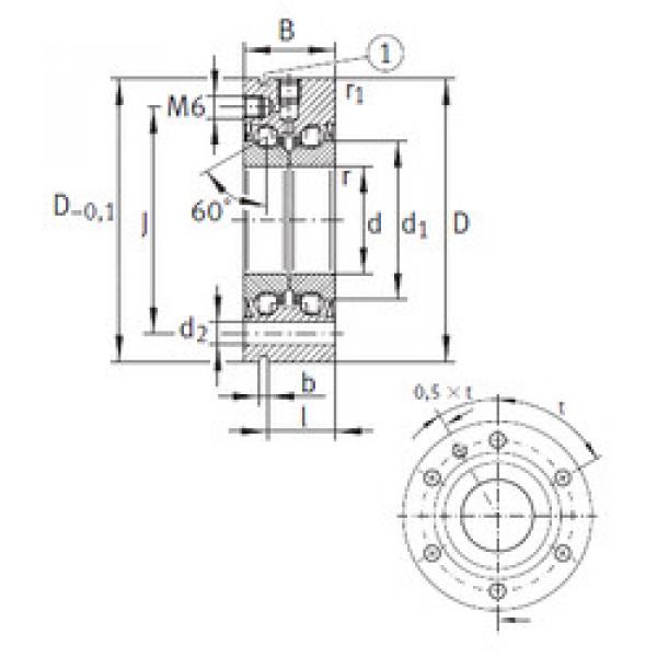 المحامل ZKLF1255-2RS INA #1 image