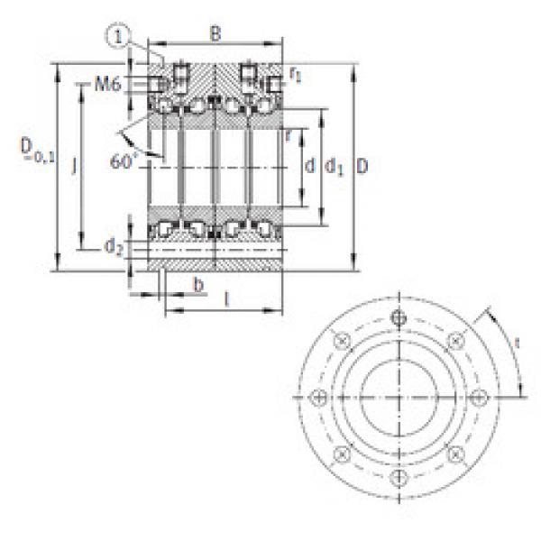 المحامل ZKLF2575-2RS-2AP INA #1 image