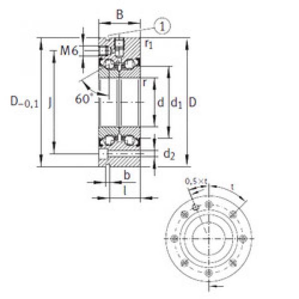 المحامل ZKLF70155-2Z INA #1 image