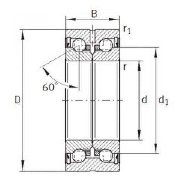 المحامل ZKLN1242-2RS INA #1 image