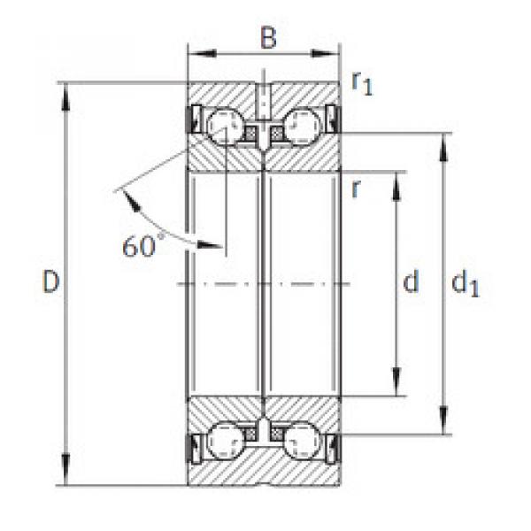 المحامل ZKLN1747-2RS-PE INA #1 image