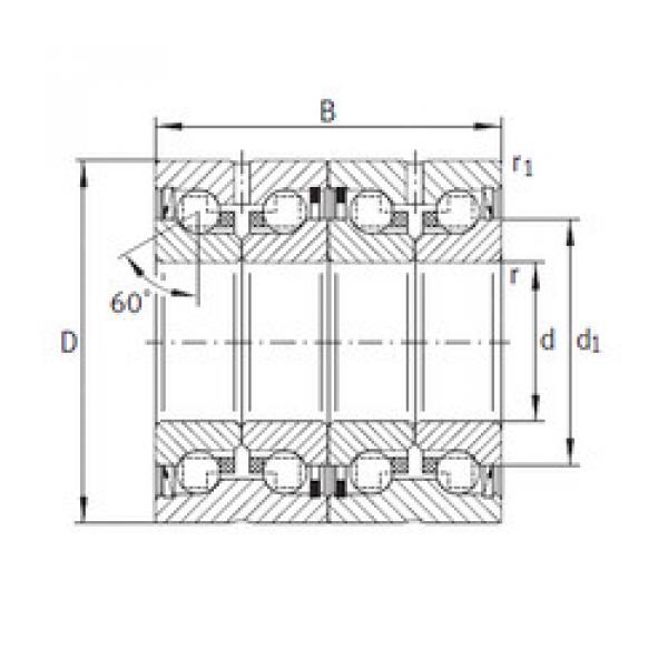 المحامل ZKLN3062-2RS-2AP INA #1 image