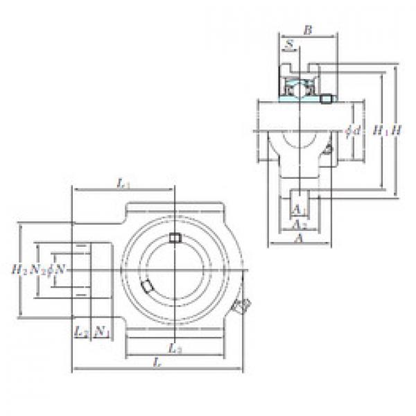 المحامل UCT214-44 KOYO #1 image