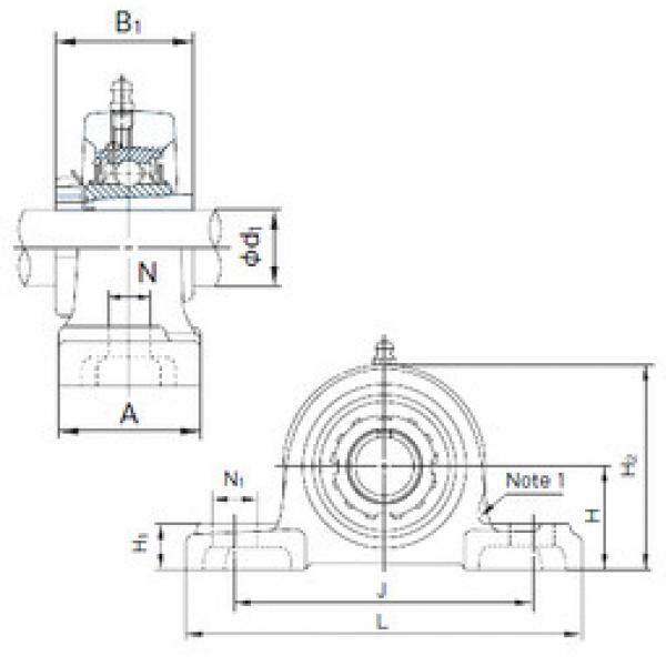 المحامل UKP309+H2309 NACHI #1 image