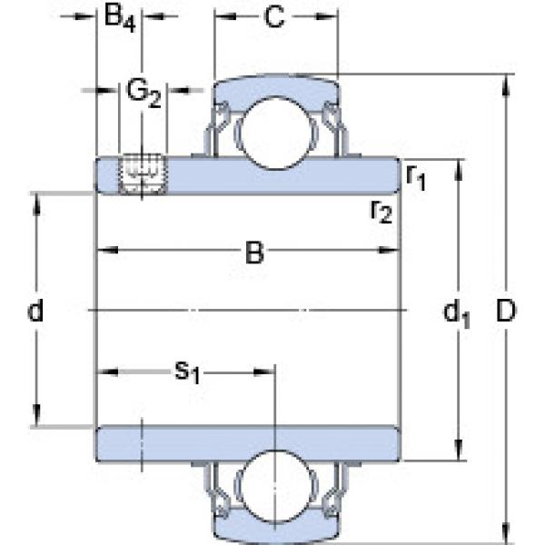 المحامل YAR 206-2FW/VA201 SKF #1 image